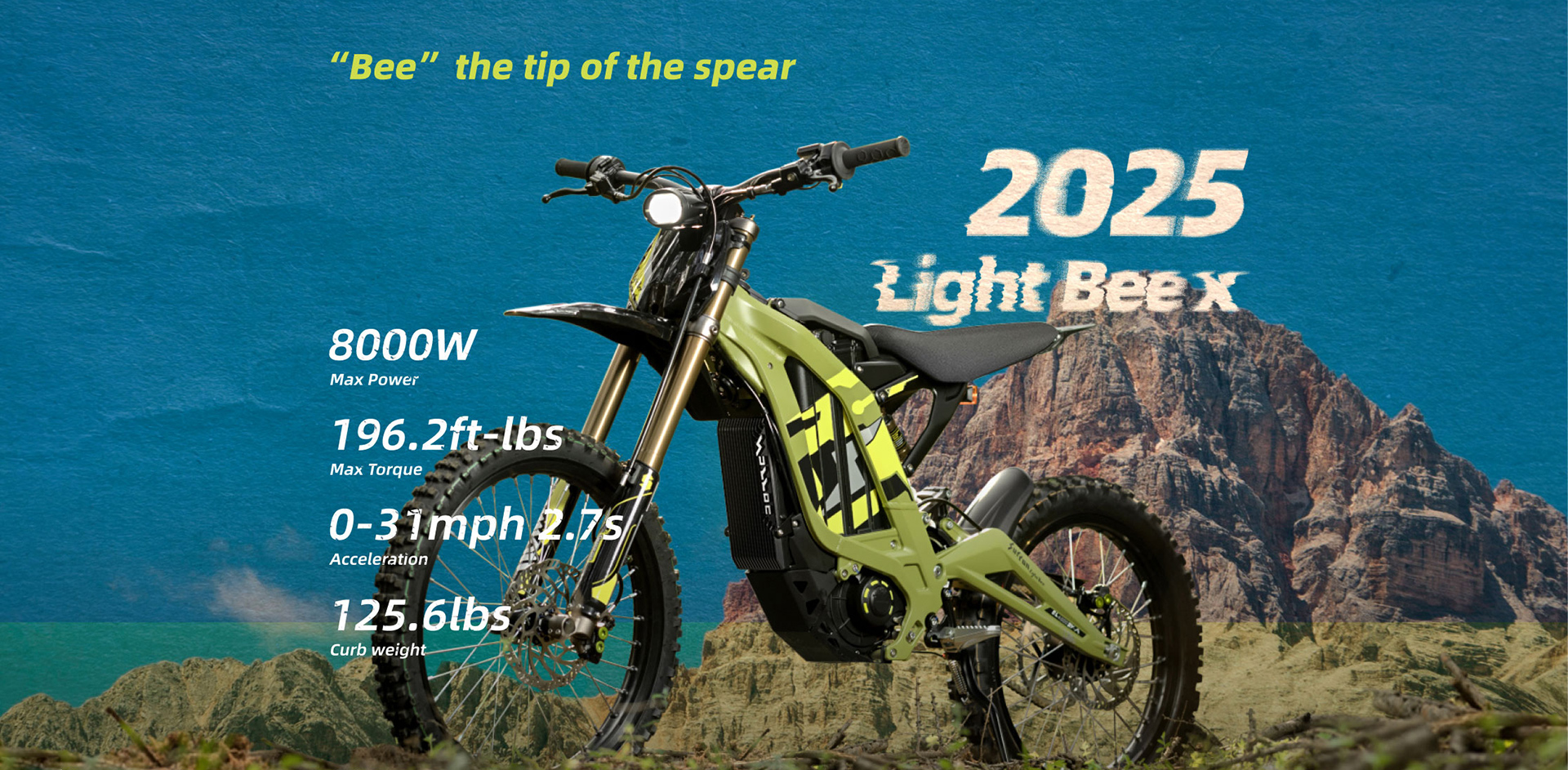 Light Bee X full bike front view